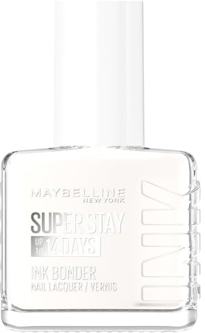 Maybelline Nail Polish, Super Stay Ink Bonder, 71 Sheer White 12ml