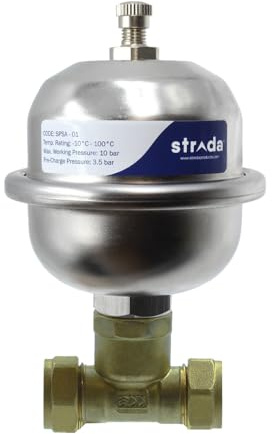 Strada Products 0.16 Litre Potable Shock Arrestor Mini Expansion Vessel SPSA-03 with 15mm Tee