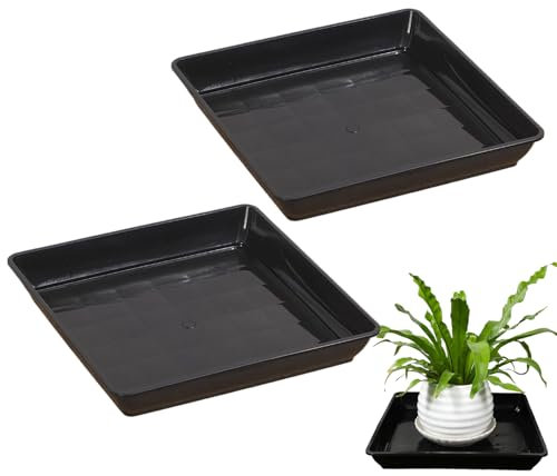 Ancsttu 2 Stück Quadratische Blumentopf Untersetzer, Pflanztopf Untersetzer Pflanzenunter Untertasse Für Gartengarten Kindergleiehhaus Fensterbrenner, 35x35cm