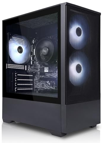 SYSTEMTREFF PC de Bureau Intel Core Ultra 5 225 6x3.3GHz | Graphics 4K DX12 | 512Go M.2 NVMe | 16Go DDR5 RAM | Windows 11 | Ordinateur de Bureau Silencieux avec pour Usage Professionnel multimédia