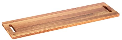 Dofira Large Charcuterie Board – Featuring Built-In Side Handles, 32 Acacia Wood Serving Board for Cheese, Meat & Appetizers – Extra Long Kitchen Platter for Gatherings, BBQ & Home Decor