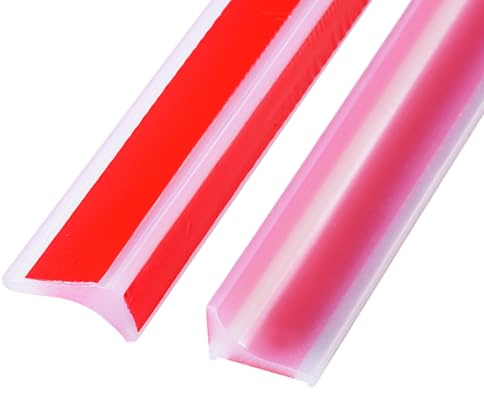 2M Silikon Wasserstopper Dusche Schwallschutz Selbstklebend Begehbare Dusche Boden Wassersperre Duschschwelle Duschdichtung für Küchen,Bäder,Arbeitsplatte, Transparent