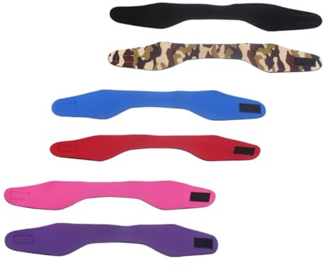 Cabilock 6 piezas Cinta de Cabeza para Deportes Banda Elástica Transpirable para Mujer para Natación Yoga Fitness y Actividades Acuáticas Talla Grande
