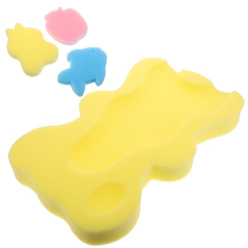 CONGARTENO Almohadilla de Baño para Ñiño Cojín de Esponja Gruesa Antideslizante para Bañera y Lavabo con Soporte Seguro para Recién Nacidos