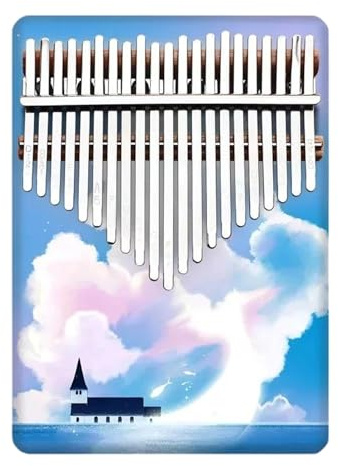 21-Tasten-Kalimba Chromatische Skala Kleines Professionelles Musik-Keyboard Aus Holz Zubehör Für Anfängerinstrumente(6)