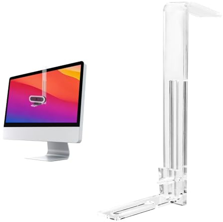Webcam Mount for Monitor, 1/4 Screw - Universal Clip-On Holder for Logitech Brio, OBSBOT, Nexigo Webcams，Microsoft, New upgrade, width 3CM ，supports monitors 13-35 inches (0.2-0.98 inches thick)