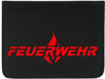 Hochwertige Feuerwehr Schreibmappe Organizer Konferenzmappe Flamme