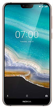 Nokia 7.1 Smartphone Débloqué (Ecran : 5,8 pouces - 32Go ROM - 3Go RAM - Dual SIM) Argent [Version Française]