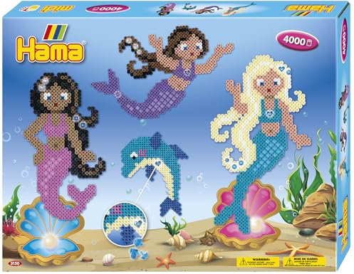Hama Bügelperlen Meerjungfrau 4000 Stück Geschenkpackung