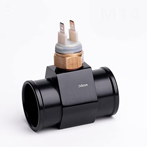 40 mm, M14, adattatore per tubo del radiatore, refrigerante dell'acqua, filettatura M14, strumento di aggiunta metrica (40 mm, senza interruttore termico)