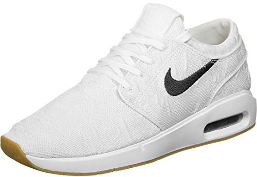 Nike Herren SB AIR MAX Janoski 2 Sneaker, White/Obsidian-Celestial Gold-Gum Lt Brown, 38.5 EU