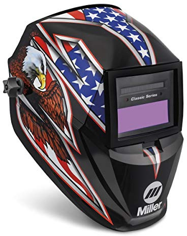 Miller Welding Helmet,Black/Blue/Red/White