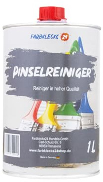 Farbklecks24 Pinselreiniger 1L, Hochwertiger Reiniger für Pinsel, Walzen und Werkzeuge