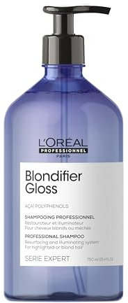 L'Oréal Professionnel Nährendes Haarshampoo für blondes und blondiertes Haar, Açaibeeren-Extrakt, Serie Expert, Blondifier Shampoo Gloss, 750 ml