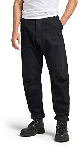 G-STAR RAW herr Jeans Grip 3D Relaxed Tapered Jeans , Svart (pitch svart D182-a810) , 33W / 34L