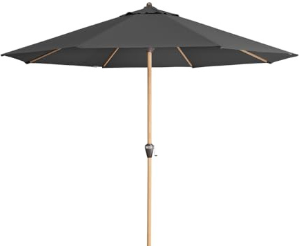 Doppler Kurbelschirm 'Alu-Wood Ultra', Ø 350 cm