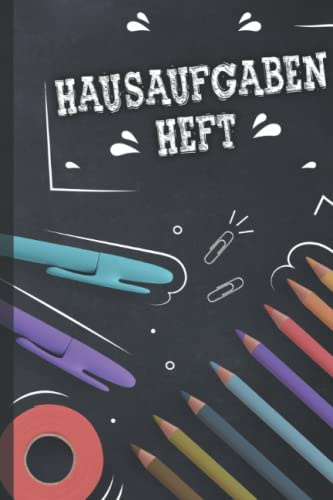 Hausaufgabenheft: Hausaufgabenplaner | Schulplaner | 4x Stundenplan | 100 Seiten | A5 Format | Schülerkalender für ein Schuljahr