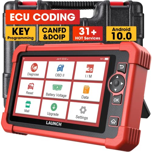 LAUNCH CRP919X Pro Level obd2 Diagnosegerat Auto für ALLE Systeme 31+ Service Reset Öl-Service EPB DPF Regeneration, IMMO Service, kfz Tester für Aktiver Test, ECU-Kodierung, CANFD, 2 Jahre Update