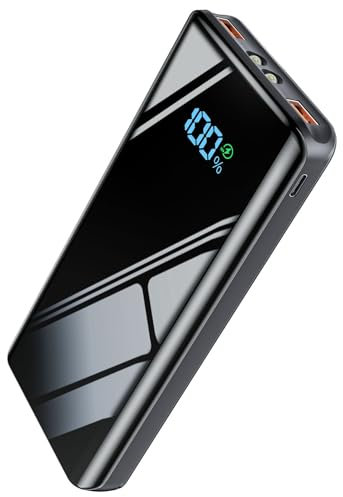 Debopo Power Bank 20000mAh, 22.5W Powerbank Ricarica Rapida, USB C Caricatore Portatile con LED Display Digitale, Batteria Esterna per iPhone 17 16 15 14 13 Pro Max Mini Plus iPad Samsung Xiaomi etc