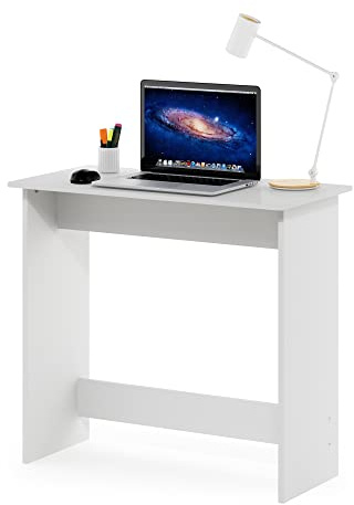 Furinno Simplista Tabla de Estudio, Engineered Wood, White, 39.12 (D) x 79.50 (W) x 75.69 (H) cm