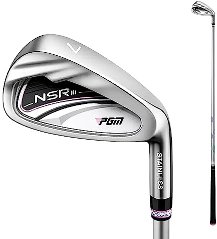 PGM Mazza da golf # 7 in ferro e acciaio inox, per destrorsi, singola mazza per principianti e competizioni