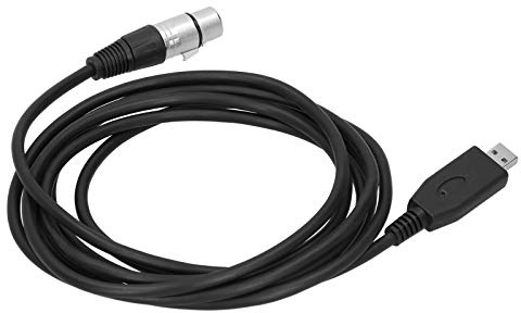 USB-Mikrofonkabel, USB-Stecker auf XLR-Buchse Plug-Play-Mikrofonanschluss Kabel, Studio-Audiokabelanschluss für die (#2)