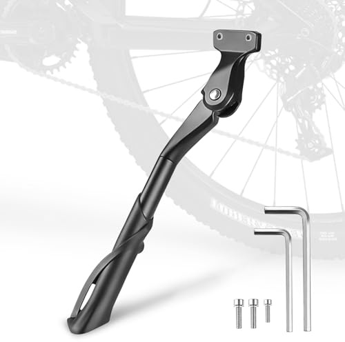 HXUING Fahrradständer, 24-29 Zoll Höhenverstellbar und Universal Seitenständer Fahrrad Ständer Fahrrad Seitenständer aus Aluminiumlegierung, für Trekkingrad Mountainbike Rennrad