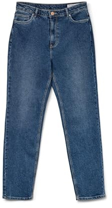 VERO MODA Vmlinda HR Mom Jeans Gu3185 Ga Noos, Medio De Mezclilla Azul, 30W / 32L para Mujer