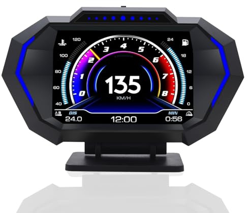 KAOLALI Head up Display OBD2+GPS Auto HUD Universal Digital Tachometer