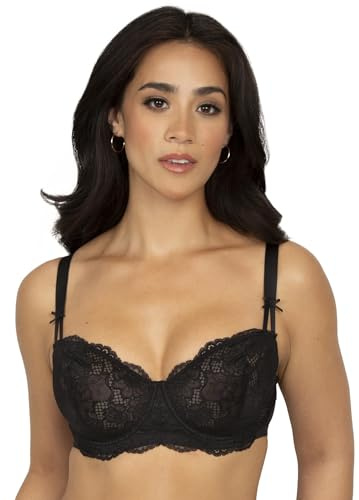 Smart & Sexy Balconette-BH für Damen, Spitze, schwarzer Farbton, 85E