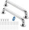 QMAHA 2 Piezas Agarraderas Baño para Mayores, 30cm Barra de Agarre de Acero Inoxidable, Antideslizante Agarrador Ducha Asa Seguridad Baño Asidero Ducha para Mayores, Niños, Discapacitado