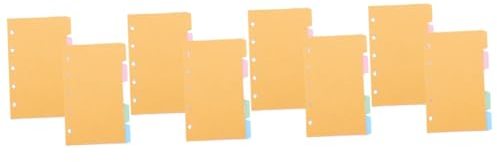 TEHAUX 8sätze Handbuch Trennblätter Mit Beschriftungsfeldern Flexible Organizer Für Notizbücher Berichte Und Präsentationen Für Büro Und Schule Bunte Makronenfarbe