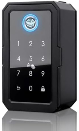 SHABD Smartkey-Schließkasten, Home Key Wireless Smartlock-Box, Elektronischer Schlüsselkasten, App, Digitaler Code, Bluetooth-Schlüsseltresor für Host, Einfache Installation, Einfach zu Bedienen