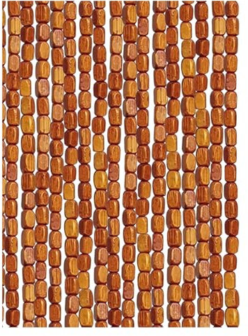 Bamboo Beaded Curtain for Doorway - Natural Wood and String Bead Curtain Fly Screen Doors - Room Divider for Window Hallway - Custom