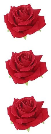 Rote Rosen Haarschmuck 2-in-1 Haarclips Und Broschen FüR Damen Elegante Blumenspangen FüR Hochzeiten Partys Und Valentinstag