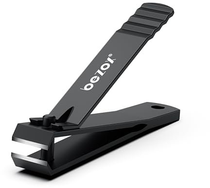 BEZOX Hochleistungs Nagelknipser mit gerader Klinge für dicke Zehennägel, professioneller Nagelzange aus Edelstahl – Idealer Zehennagelknipser Nagelschere für Senioren zur Nagelpflege