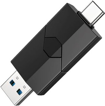 Vansuny 256GB 2 in 1 USB C Stick USB 3.0 Flash Drive Retractable USB Type-C Memory Stick USB C and A Thumb Drive for iPhone 15 iPad Pro Android Smartphone Laptop PC