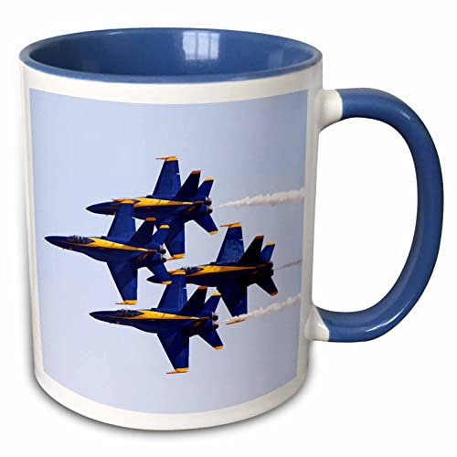 Taza Con Asa Ángeles Show Dos Tonos Azul Taza Café Paredes Gruesas Taza De Café De Cerámica Diseño Moderno Taza Te Para Uso Diario Idea De Regalo 330Ml