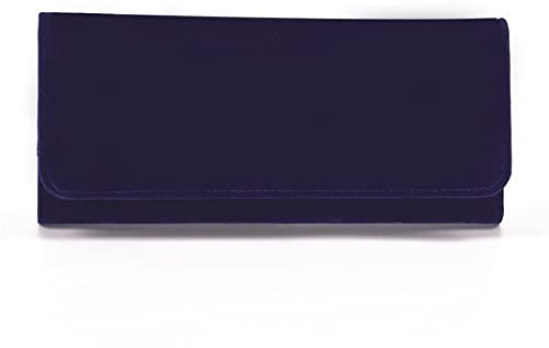 XFZJCHAP Tragbare Filz-Schmuckrollen-Aufbewahrungstasche, zusammenklappbar, für Reisen, Ohrringe, Halsketten, Armbänder, Ringe, Behälter-Organizer