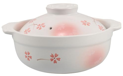 DECHOUS Couvercle De Marmite À Soupe En Argile Grossière Marmite À Cocotte De Style Ustensiles De Cuisine En Terre Cuite Répartition Uniforme De La Chaleur Pour La Soupe De Riz