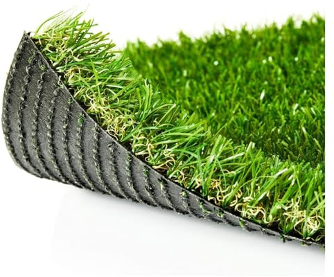 LSSHQ Gazon Synthétique Extérieur Faux Gazon pour Balcon, Terasse Et Jardin Gazon Synthétique avec Trous de Drainage Résistant aux Intempéries(1.5x10m/5x33ft)