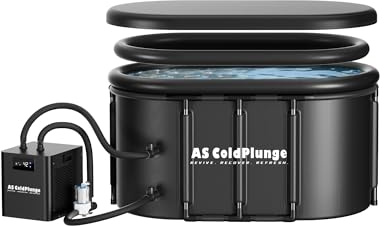 AS ColdPlunge Ice Bath Chiller & Cold Plunge Tub Kit, 1/3HP Cold Plunge Chiller with External Pump & Filter, XXL 148Gal Upgraded Ice Pod, Cold Plunge Tub with Water Chiller for Cold Therapy Recovery