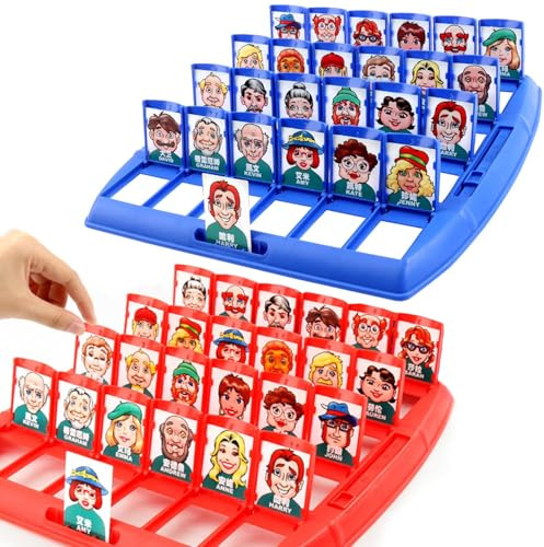 Wer Ist Es Spiel, Wer Bin Ich Spiel, Ratespiel für Familien, Eltern-Kind-Aktivität, Reisespiel, Logikspiel für 2 Spieler, für Family Eltern Party
