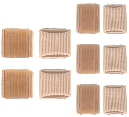10st Tåseparatorer i Gel, Fiber SEBS Tådistans för Överlappande och Korslagda Tår Fotjusteringshjälp Förhindrar Skav för Män och Kvinnor (Storlek S, L)