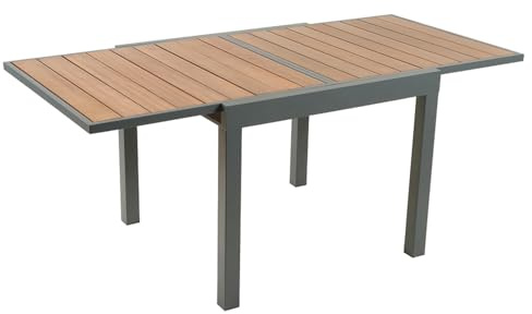 CONCEPT USINE Table de Jardin Extensible NIDO Aluminium et Bois 8 Places