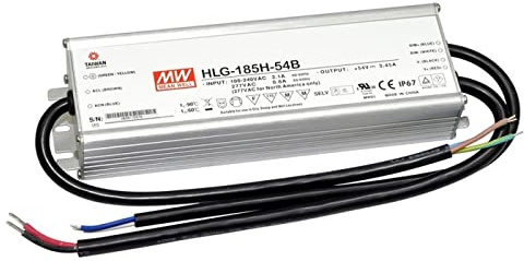 MeanWell HLG-185H-12B 156W 12V 13A LED Alimentatore IP67 Dimmerabile 0-10V PWM