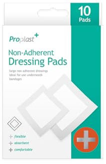 ProPlast Non-Adherent Dressing Pads - Pack of 10