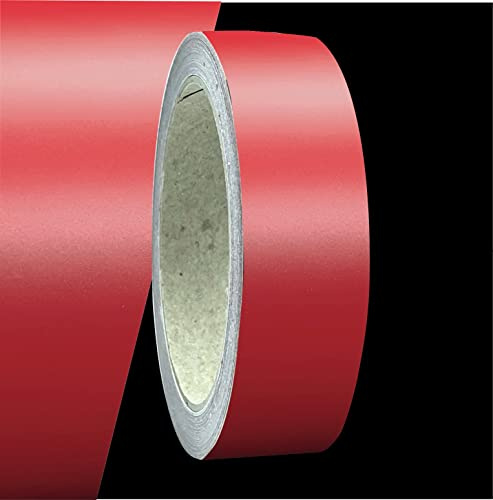 siviwonder Zierstreifen Matt dunkelrot rot 30mm Aufkleber Länge 10m Auto Boot Klebeband Sticker