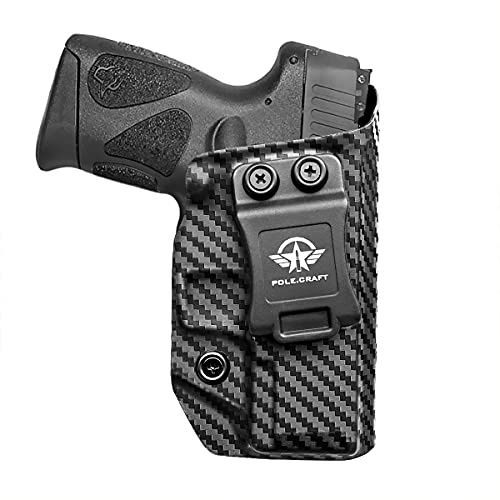 Taurus G3C Holster, Taurus G2C Holster, Carbon Fiber Kydex Holster IWB for Taurus G3C 9mm / G2C 9mm G2S / Millennium PT111 G2 / PT140 Pistol, Innen Bund verdeckt tragen Holster Taurus G3C - Right