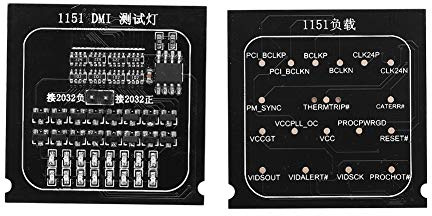 KIMISS CPU Sockel LGA 1151 LGA 1151 Sockel Motherboard Schwarz PCB 2 In 1 Ladeplatine 1151 Testkarte LED Anzeige CPU Sockel Motherboard Tester für
